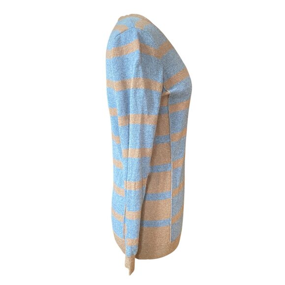 Wallace J Crew Striped Cashmere Wool Sweater Old Money Academia Preppy-M - Picture 8 of 15